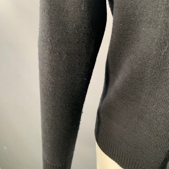 G-STAR Size M Black Cotton Wool Blend Knit Double Breasted Buttoned Cardigan - Picture 5 of 10